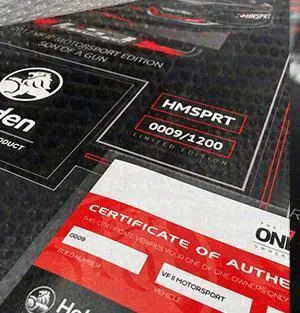 Holden VN BT1 Interceptor Build Number