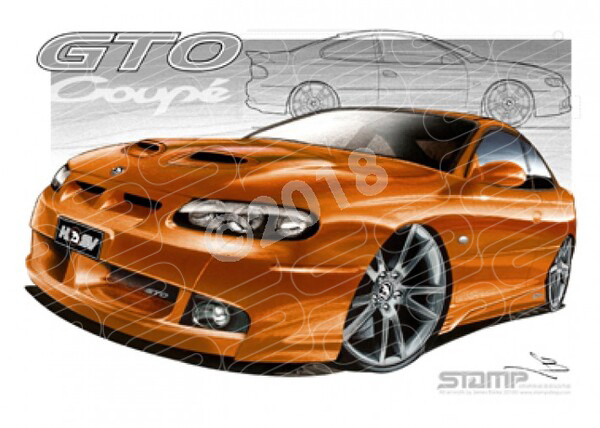 HSV Coupe VZ GTO FUSION A3 FRAMED PRINT (V166)