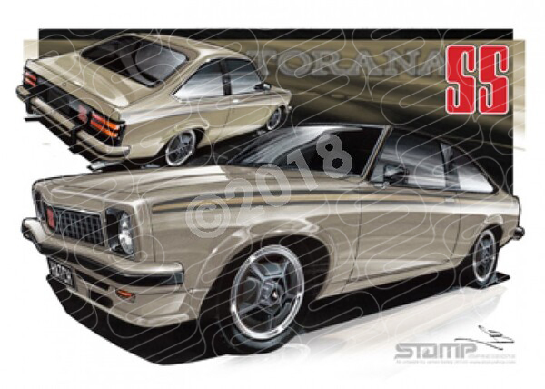 HOLDEN TORANA LX SS HATCH ANTELOPE A3 FRAMED PRINT (*HC266)