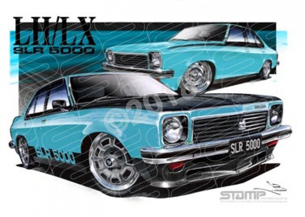 HOLDEN TORANA SLR 5000 AQUARIUS A3 FRAMED PRINT (HC180M)