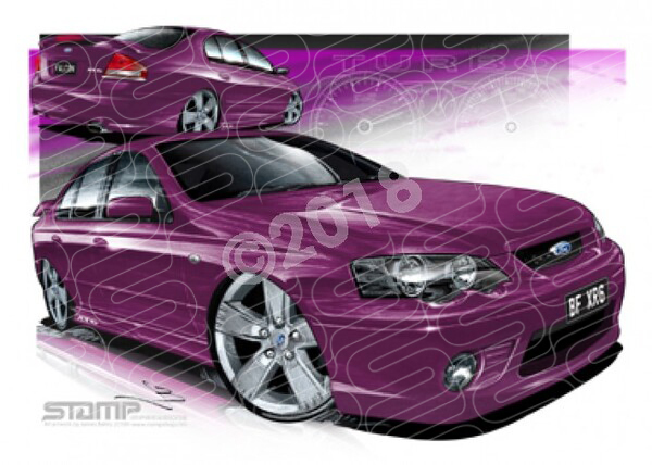 Ford XR6 BF XR6 BF XR6 TURBO MENACE A3 FRAMED PRINT (FT228)