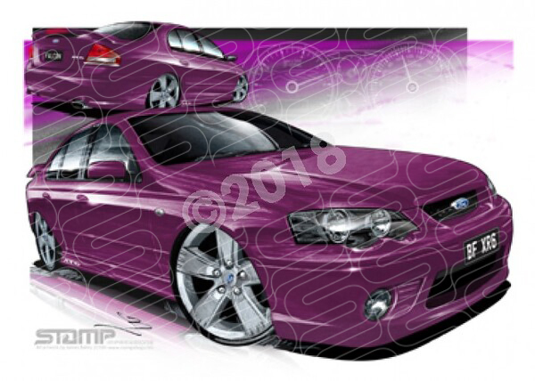 Ford XR6 BF XR6 BF XR6 MENACE A3 FRAMED PRINT (FT228N)