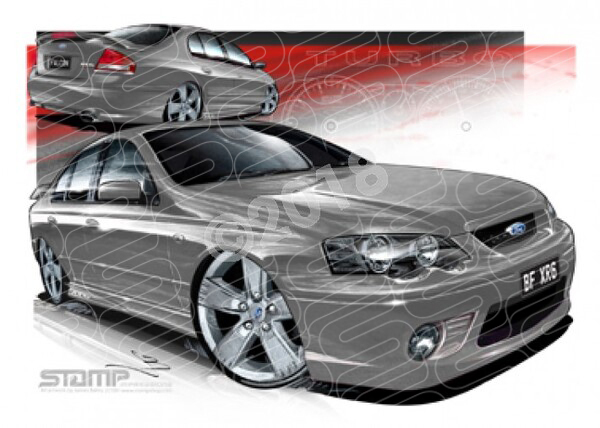 Ford XR6 BF XR6 BF XR6 TURBO MECURY A3 FRAMED PRINT (FT237)