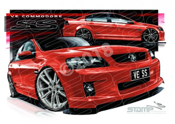 Holden Commodore VE SS IGNITION 20 A3 FRAMED PRINT (HC313B)