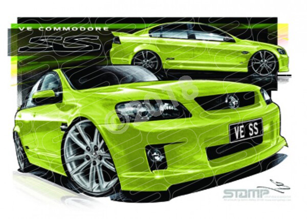Holden Commodore VE SS CRUNCH 20 A3 FRAMED PRINT (HC315B)