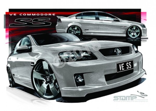 Holden Commodore VE SS NITRATE A3 FRAMED PRINT (HC322)