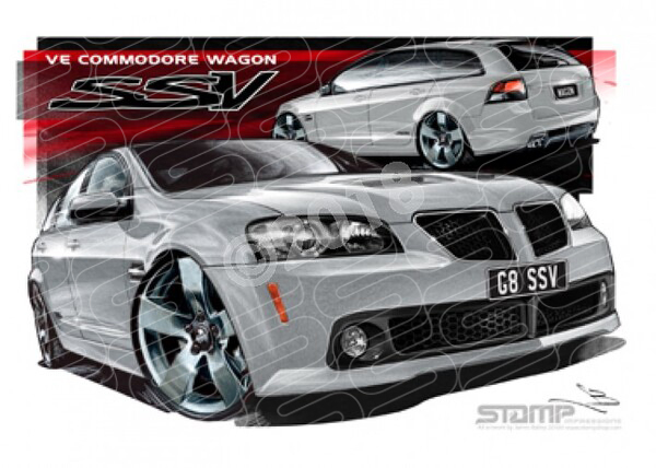 Holden Commodore VE SSV G8 WAGON NITRATE A3 FRAMED PRINT (HC365)