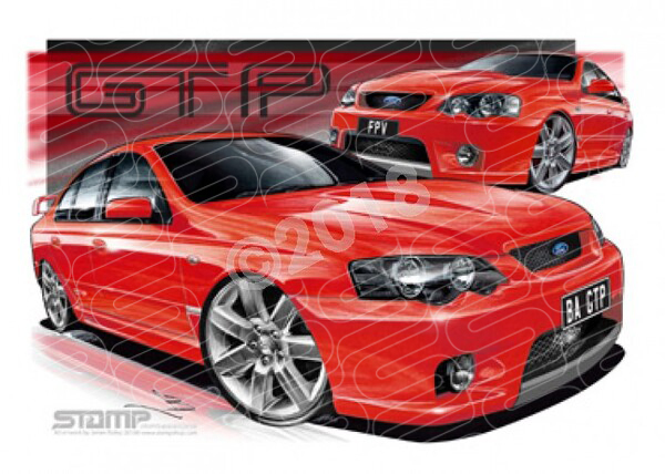 FPV BA GT BAGT-P VENOM A3 FRAMED PRINT (FV009X)