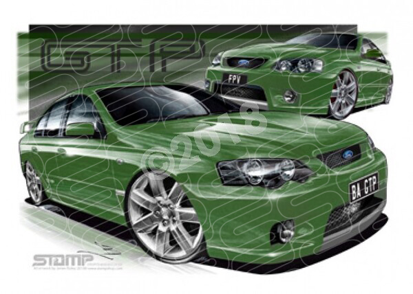 FPV BA GT BA GT-P ENVI A3 FRAMED PRINT (FV010FX)