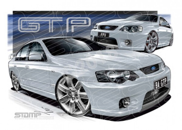 FPV BA GT BA GT-P LIGHTNING STRIKE A3 FRAMED PRINT (FV010GX)