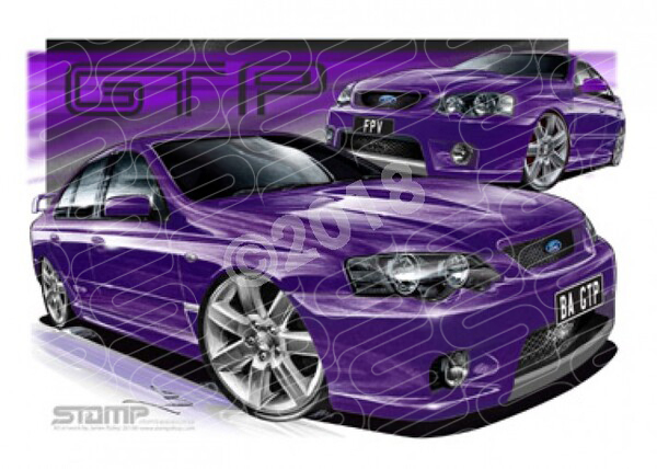 FPV BA GT BA GT-P PHANTOM A3 FRAMED PRINT (FV010KX)