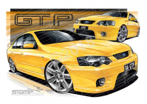 FPV BA GT BA GT-P RAPID A3 FRAMED PRINT (FV010XL)