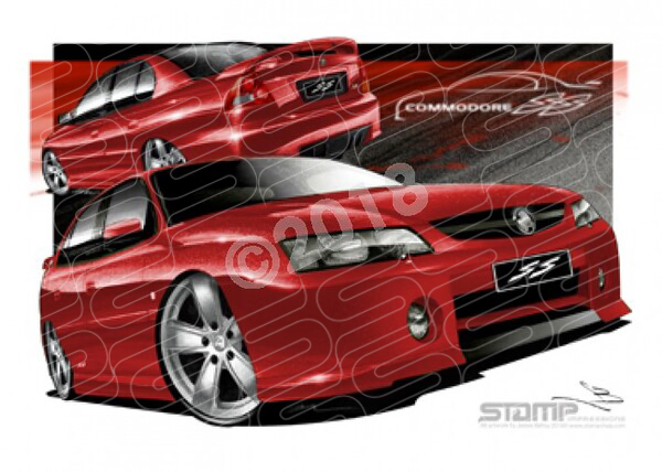 Holden Commodore VY VY SS REDHOT A3 FRAMED PRINT (HC26)