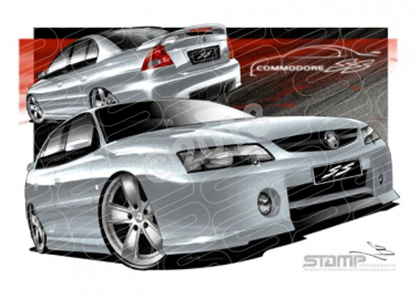 Holden Commodore VY VY SS QUICKSILVER A3 FRAMED PRINT (HC27)
