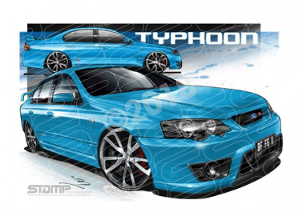 FPV BF F6 BFII F6 TYPHOON BIONIC A3 FRAMED PRINT (FV104)