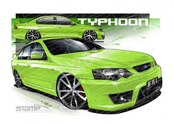 FPV BF F6 BFII F6 TYPHOON TOXIC A3 FRAMED PRINT (FV106)