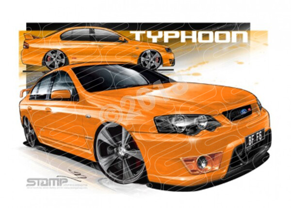 FPV BF F6 BF F6 TYPHOON OCTANE 19 A3 FRAMED PRINT (FV120)