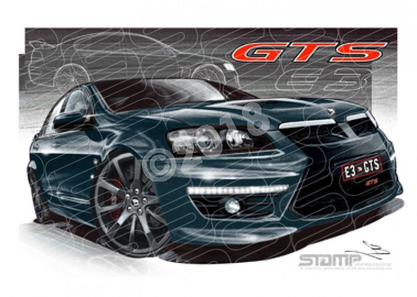 HSV Gts E3 E3 GTS SV KARMA A3 FRAMED PRINT (V253G)
