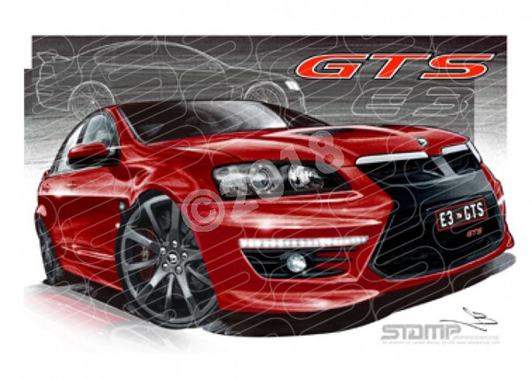 HSV Gts E3 E3 GTS SV SIZZLE A3 FRAMED PRINT (V259G)