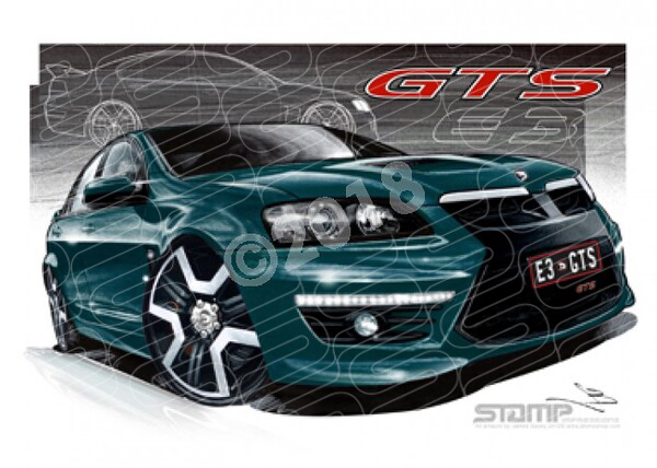 HSV Gts E3 E3 GTS CHLOROPHYL A3 FRAMED PRINT (V269)