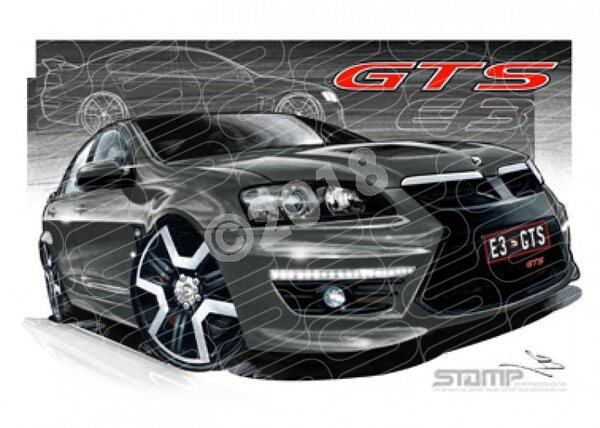 HSV Gts VE E3 GTS EVOKE A3 FRAMED PRINT (V270)