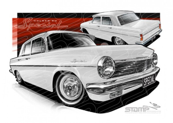 Holden Classic EH EH SPECIAL FOWLERS IVORY A3 FRAMED PRINT (HC639)
