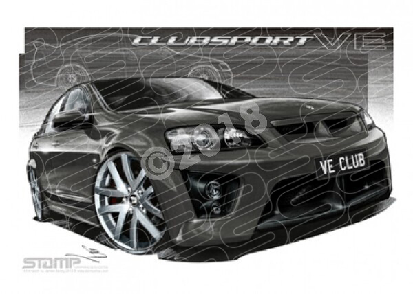 HSV VE CLUBSPORT EVOKE A3 FRAMED PRINT (V130C)