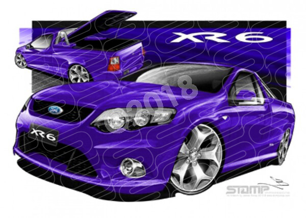 FORD FG XR6 FALCON UTE VIPER A3 FRAMED PRINT (FT328)