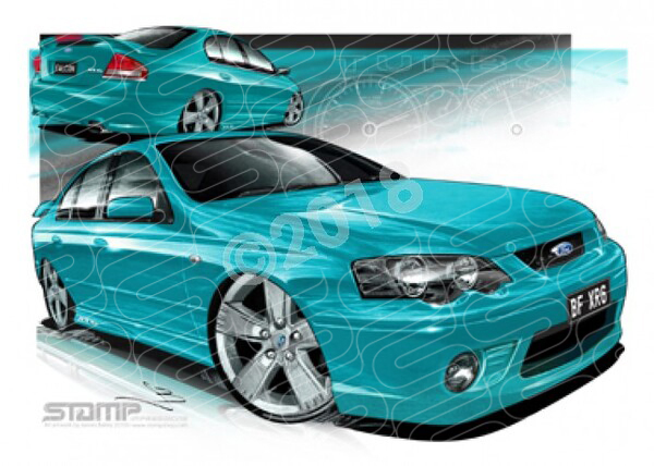 Ford XR6 BF XR6 BF XR6 TURBO BREEZE A3 FRAMED PRINT (FT236E)