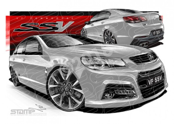 Holden Commodore VF VF SSV VF SSV NITRATE NO WING A3 FRAMED PRINT (HC702S)