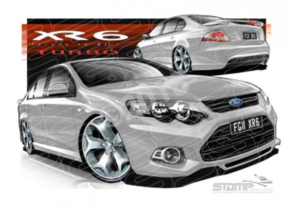 Ford XR6 FG MK II XR6 FG II XR6 STRIKE A3 FRAMED PRINT (FT401)