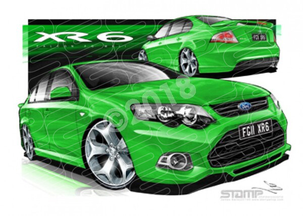 Ford XR6 FG MK II XR6 FG II XR6 SWIFT A3 FRAMED PRINT (FT406N)