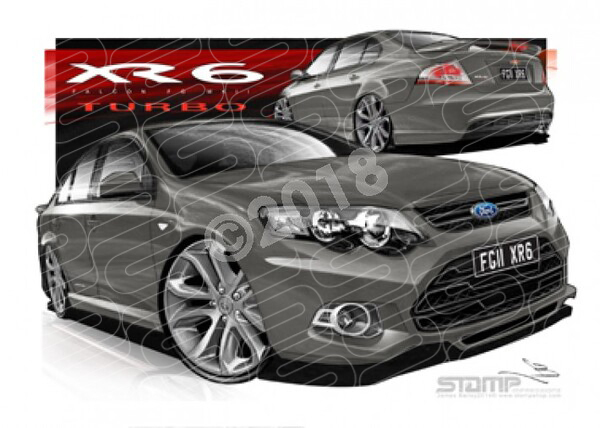 Ford XR6 FG MK II XR6 FG II XR6 TURBO 19 PETROLEUM A3 FRAMED PRINT (FT407W)