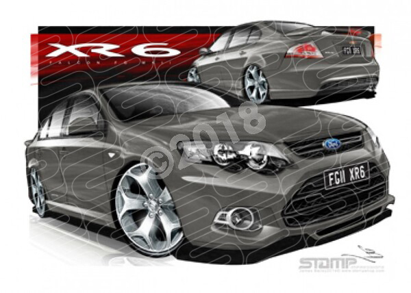 Ford XR6 FG MK II XR6 FG II XR6 PETROLEUM A3 FRAMED PRINT (FT407N)