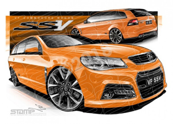 Holden Commodore VF VF SSV WAGON VF SSV WAGON FANTALE A3 FRAMED PRINT (HC754)