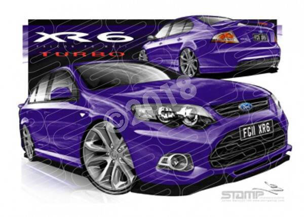 Ford XR6 FG MK II XR6 FG II XR6 TURBO 19 VIPER A3 FRAMED PRINT (FT410W)