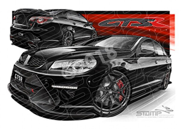 HSV GTSR V450 GTSR PHANTOM BLACK A3 FRAMED PRINT (V450)