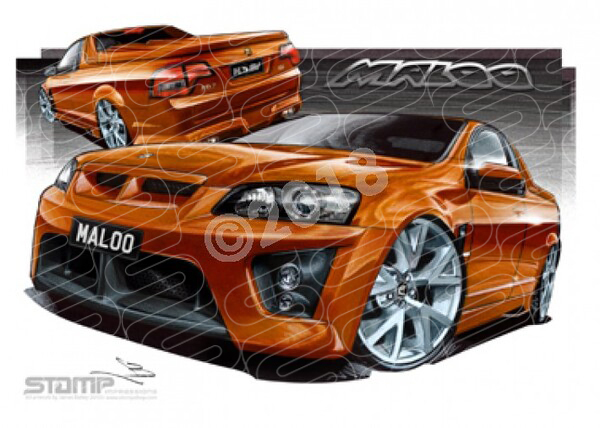 HSV Maloo VE MALOO UTE IGNITION A3 FRAMED PRINT (V137B)