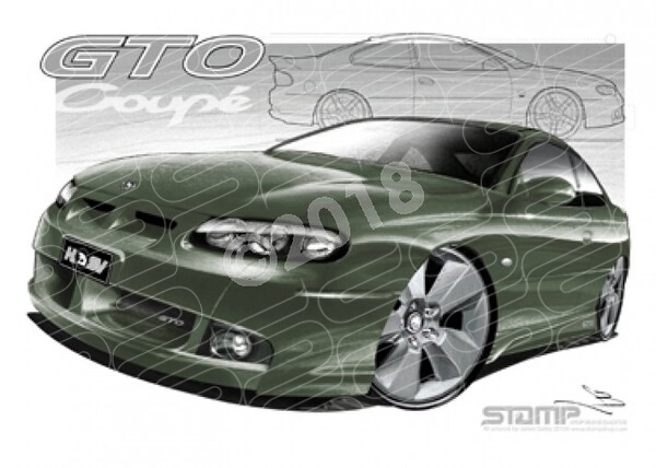 HSV Coupe GTO LE TURBINE A1 FRAMED PRINT (V162)