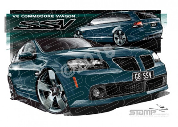 Commodore VE VE SSV G8 WAGON KARMAH A1 FRAMED PRINT (HC368)