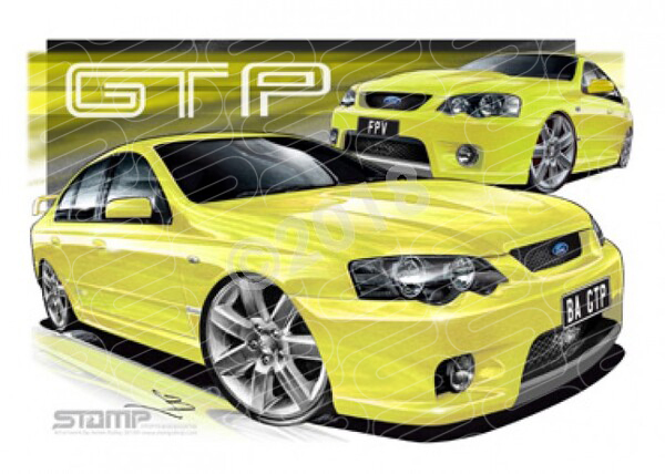 FPV BA GT BA GT-P CITRIC ACID A1 FRAMED PRINT (FV010EX)