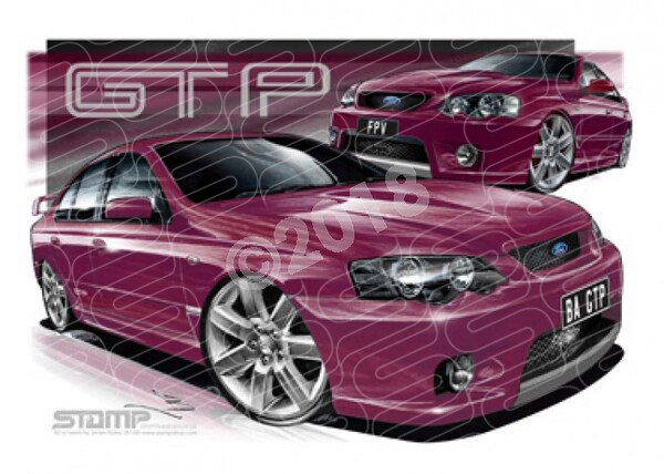 FPV BA GT BA GT-P MENACE A1 FRAMED PRINT (FV010JX)