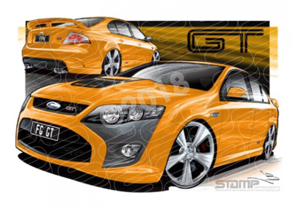 FPV FG GT FG GT OCTANE A1 FRAMED PRINT (FV080X)