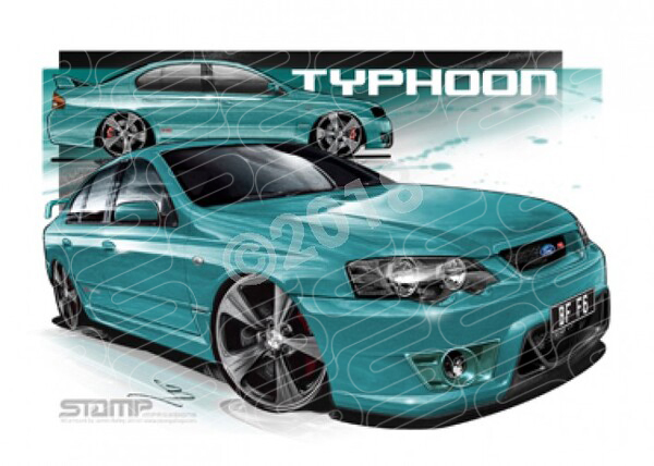 FPV BF F6 BF F6 TYPHOON BREEZE 19 A1 FRAMED PRINT (FV116)