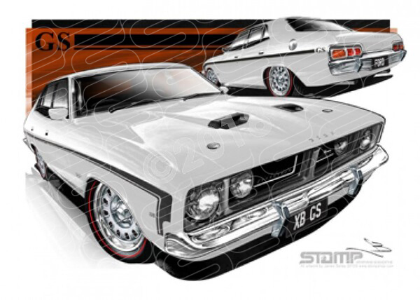 Classics XB GS XB 500 FALCON GS POLAR WHITE A1 FRAMED PRINT (FT301)