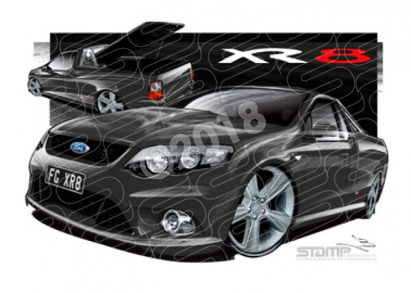 Ute FG XR8 UTE FG XR8 FALCON UTE EGO A1 FRAMED PRINT (FT202B)