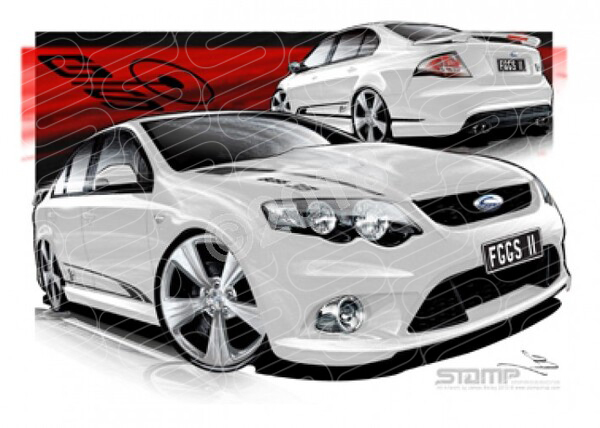 FPV FG GS FG GS II 315 WINTER WHITE A1 FRAMED PRINT (FV288)