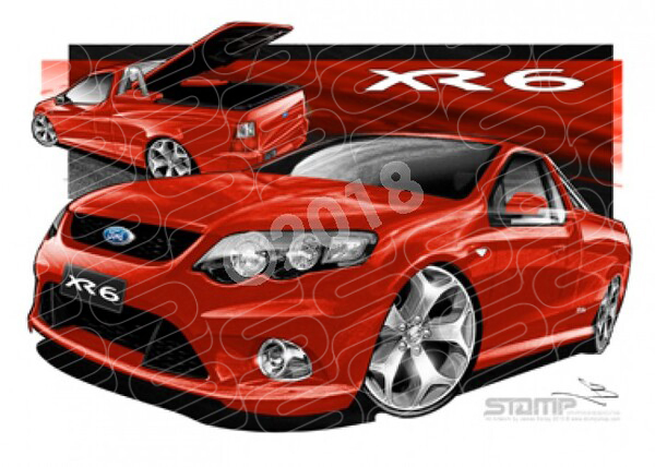 FORD FG XR6 FALCON UTE VIXEN A1 FRAMED PRINT (FT323)