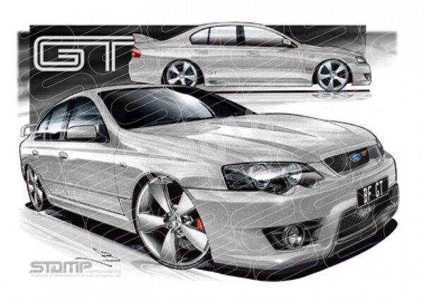 FPV BF GT BF GT LIGHTNING STRIKE NO STRIPES A1 FRAMED PRINT (FV026HX)