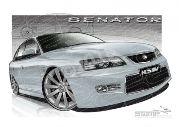 HSV Senator VZ VZ SENATOR GLAZE A1 FRAMED PRINT (V75)